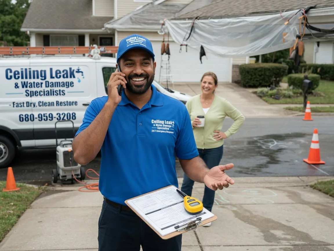 Ceiling Leak Cleanup Wood River Junction, RI FAQs